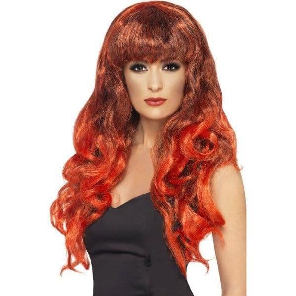 Smiffy's Peruca Siren Vermelho/Preto - 220042267