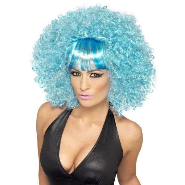 Smiffy's Peruca Popstar Afro Azul - 220042302