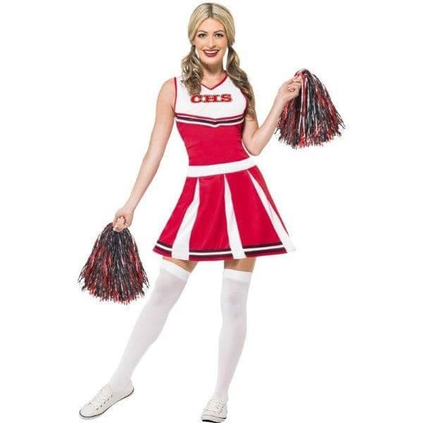 Smiffys Fato Cheerleader Vermelho Tamanho M