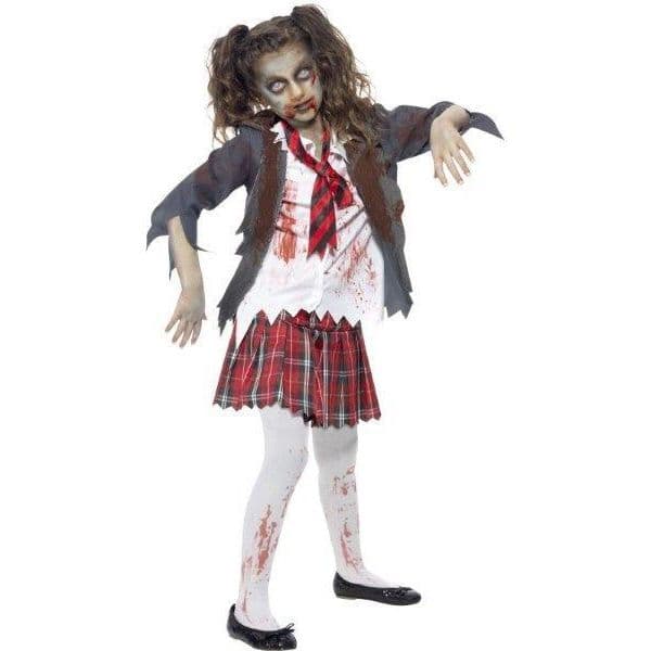 Smiffy's Fato Zombie School Girl Tamanho 10/12