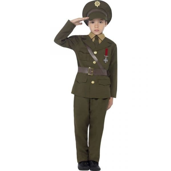 Smiffys Fato Oficial do Exército Tamanho 7-9