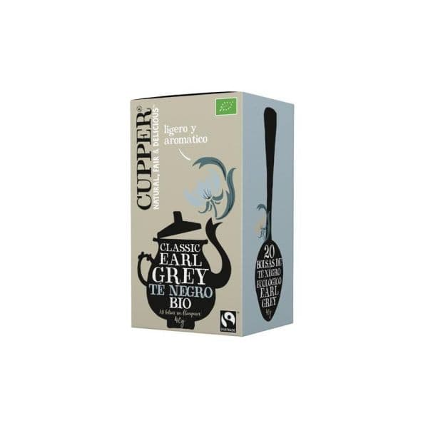 Cupper Chá Preto Earl Grey Bio 20 Saquetas