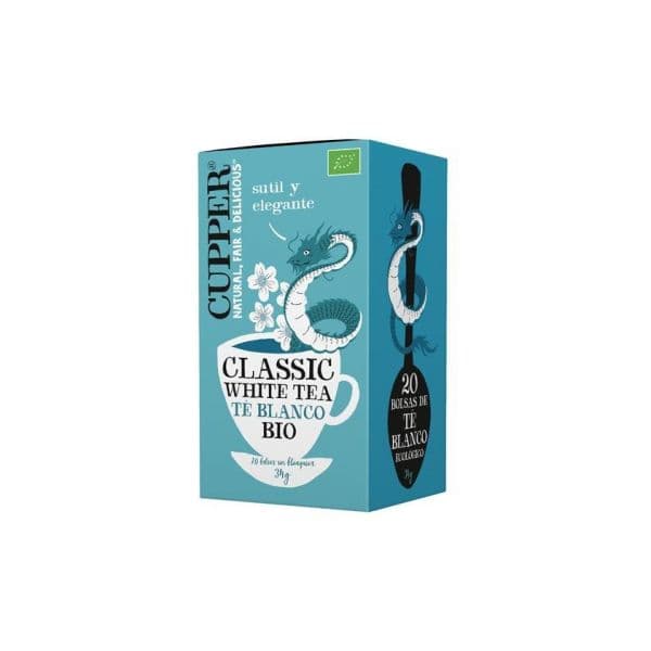 Cupper Chá Branco Clássico Bio 20 Saquetas