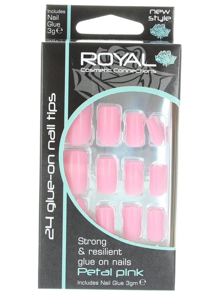 Royal Petite Nails Tips 24Glue-On Strong E Resilient