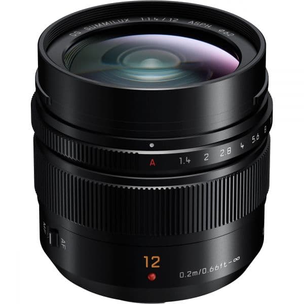 Objetiva Panasonic 12mm f/1.4 DG Summilux Micro 4/3 Black