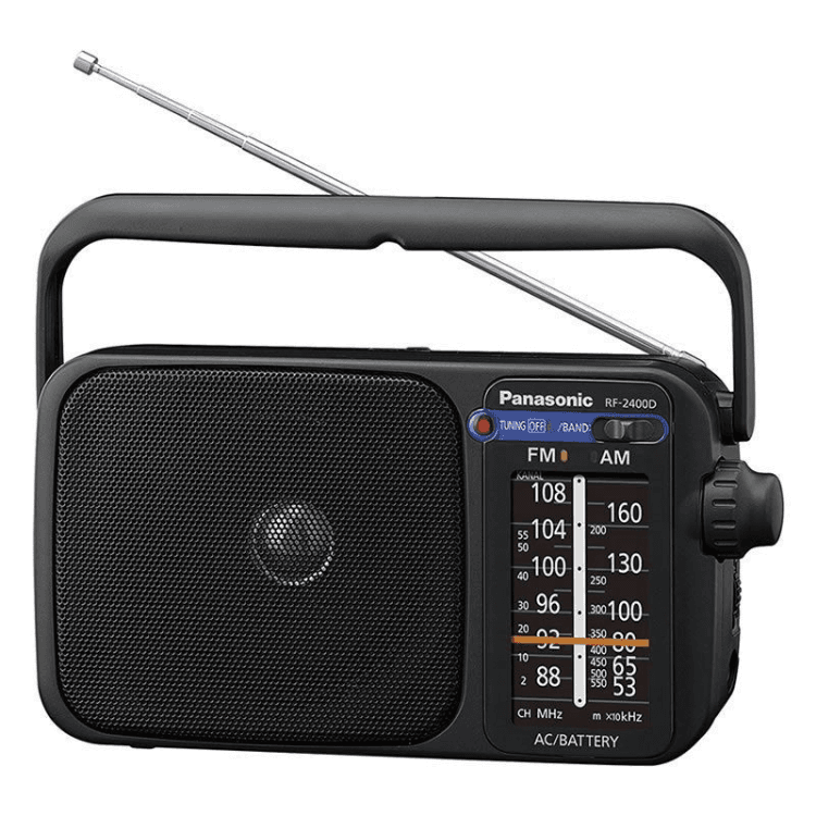 Rádio Portátil Panasonic RF-2400DEG-K