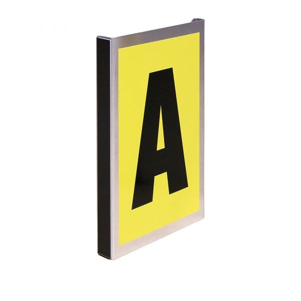 Kaiser+kraft Placa Orientadora em Alumínio, Simples, para 1 Carácter, Altura X Largura 260 X 167 mm