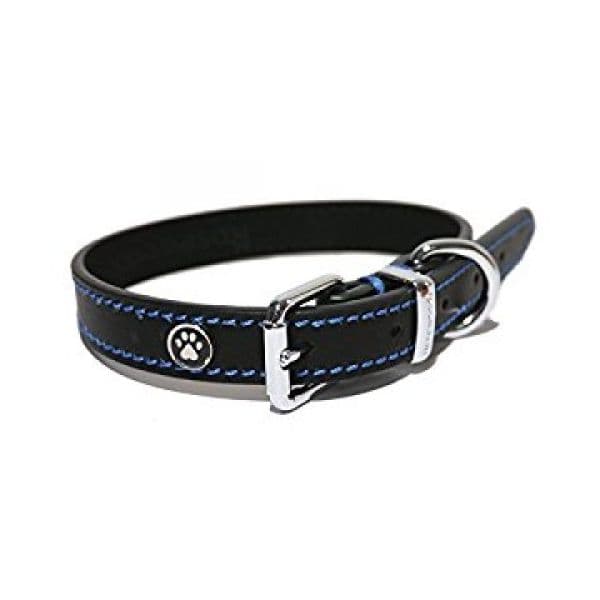 Rosewood Coleira Luxury Leather Black L