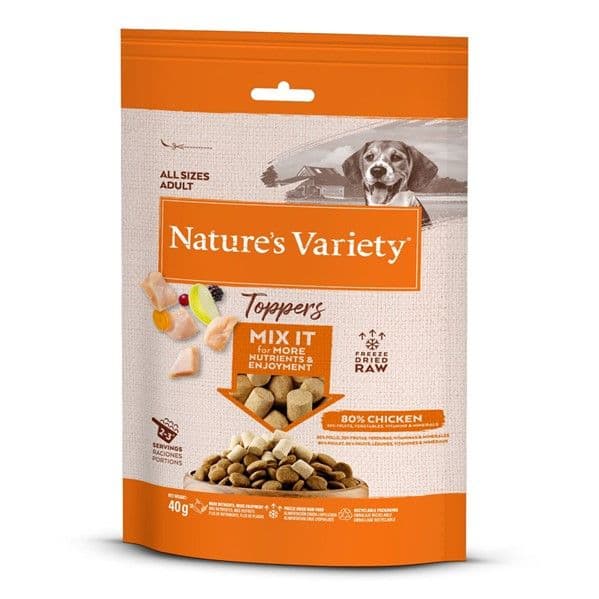 Nature´s Variety Dog Adult Freeze Dried Topper 40 G Frango