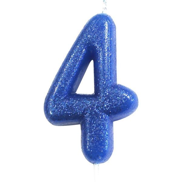 Anniversary House Vela Glitter nº4 Zul