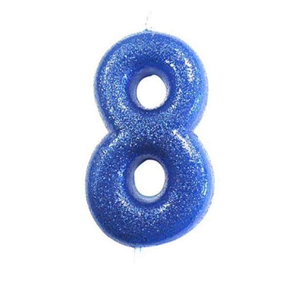 Anniversary House Vela Glitter nº8 Zul