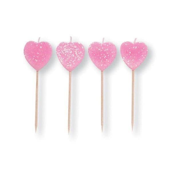 Anniversary House 10 Pack Velas Coração Glitter - 121000134