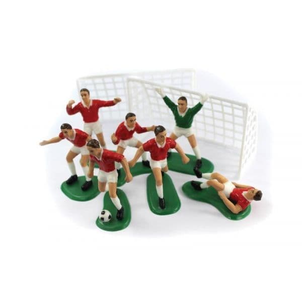 Anniversary House Decoração de Bolo Jogadores de Futebol Vermelho - 120000511