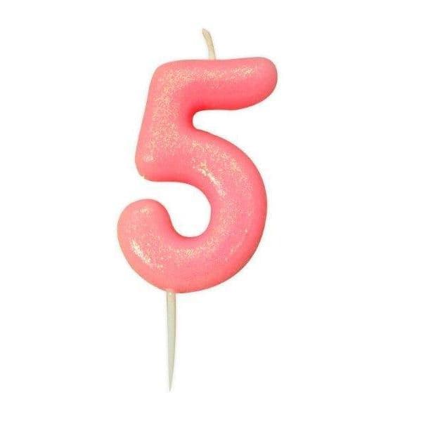 Anniversary House Vela Glitter nº5 Osa