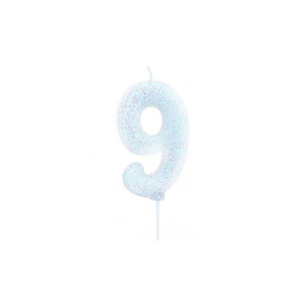 Anniversary House Vela Glitter Nº9 - 121100019