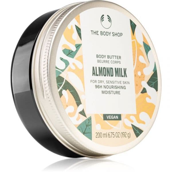 The Body Shop Almond Milk Body Butter Manteiga Corporal Peles Secas e Sensíveis 200ml