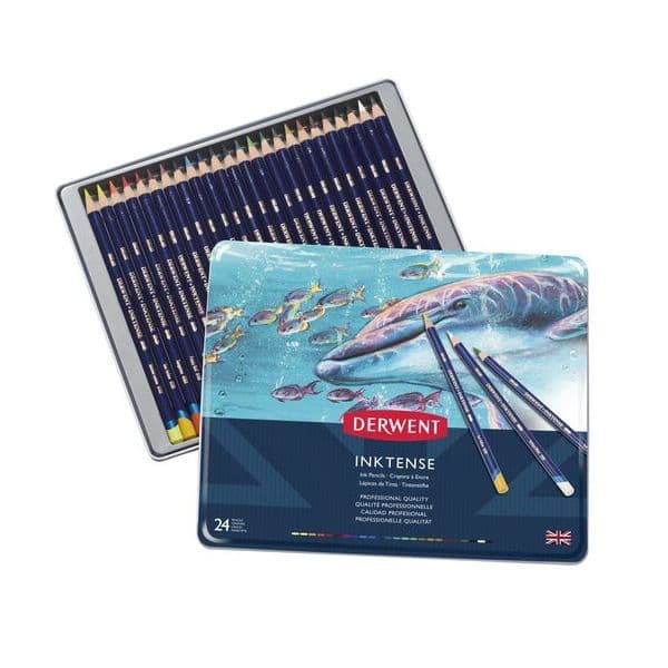 Derwent Lápis Inktense Metálico 24 Unidades