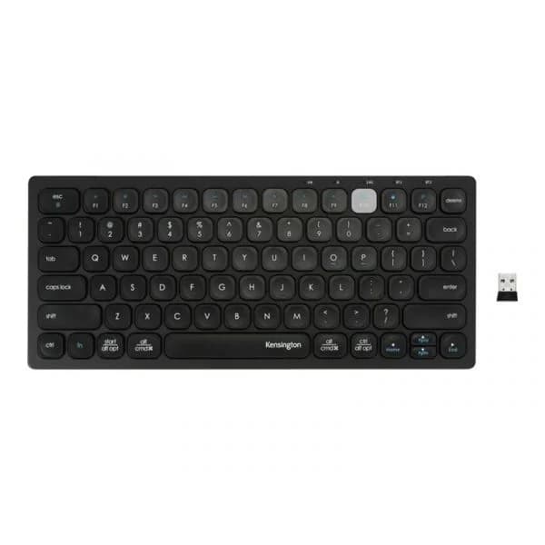 Teclado Kensington Rf Wireless + Bluetooth Qwerty Espanhol Preto