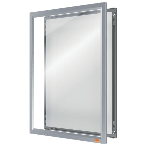 Nobo Moldura Porta Anúncios A4 Impression Pro Clip Alumínio Anodizado Branca