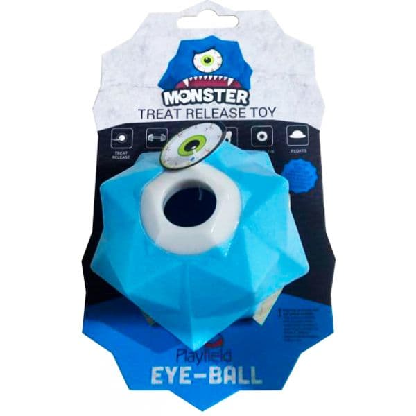 Playfield Brinquedo Cão Monster Treat Ball Azul Grande