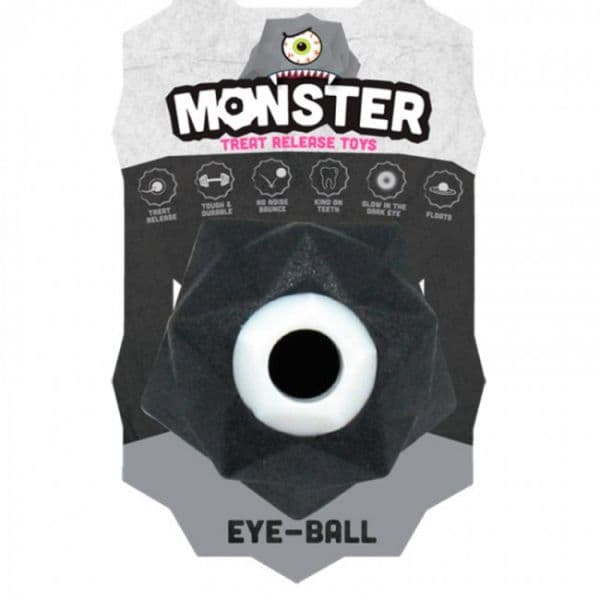 Monster Brinquedo Cão Shaped Ball Preto 5cm