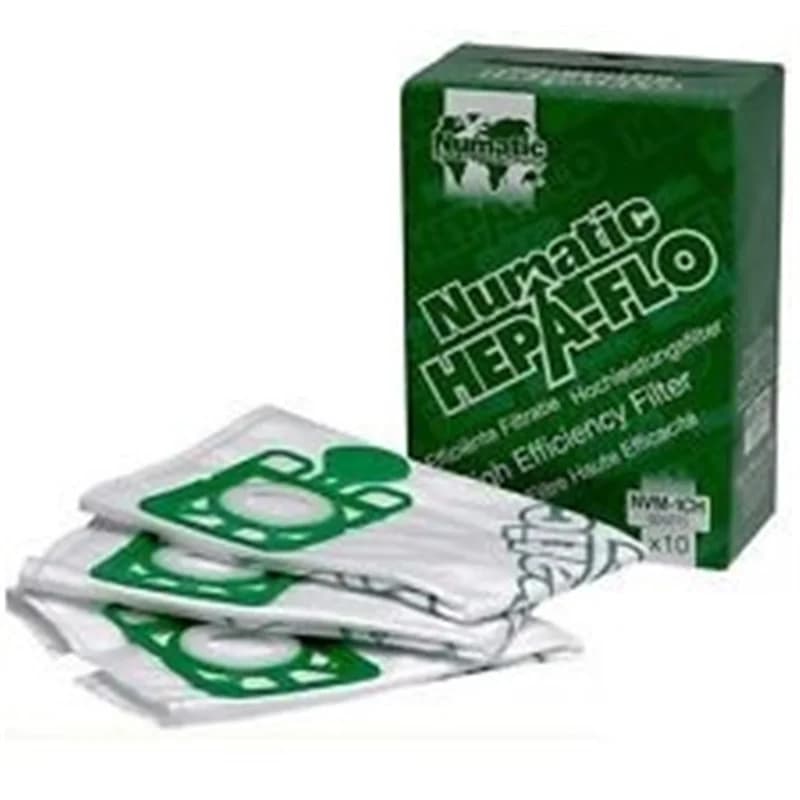 Saco Aspirador NUMATIC Hepa 604016 - 10 Sacos - 15 Litros