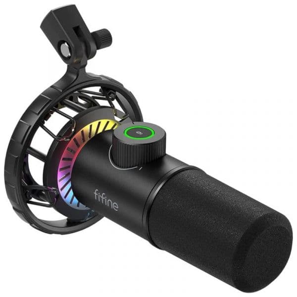 Fifine K658 Rgb Microfone usb para Gravação e Transmissão No Pc