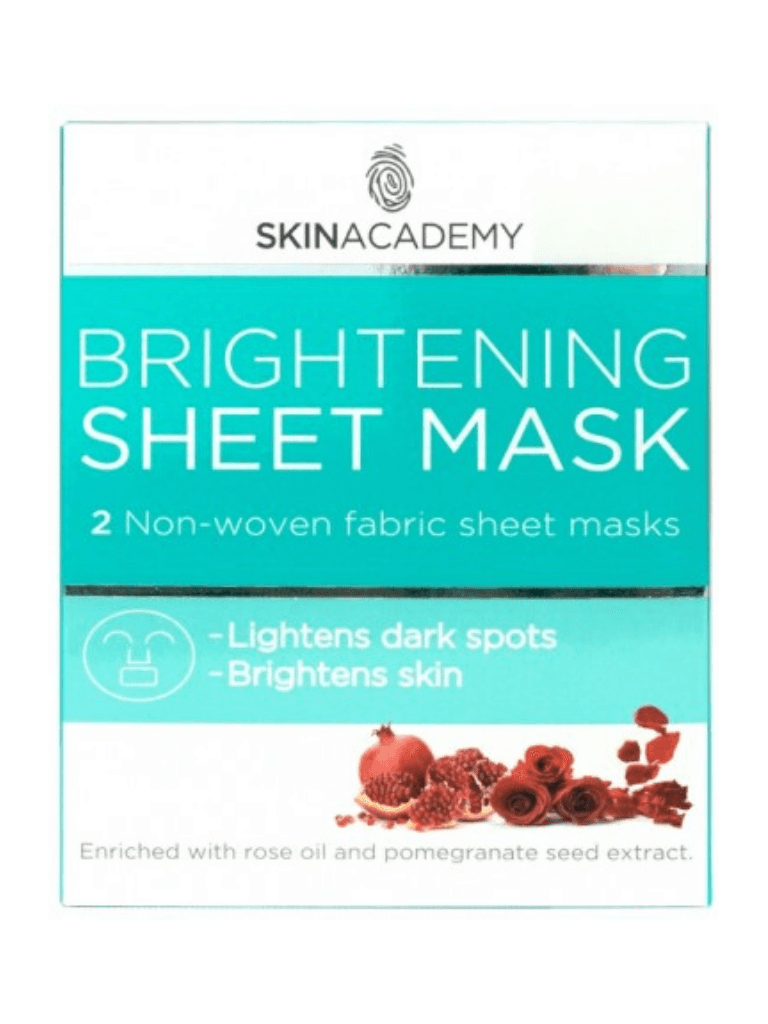 Face Facts Brightening Sheet Masks Pomegranate & Rose Flower Oil Vegan