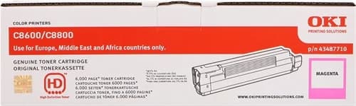 OKI C8600/C8800 Magenta Cartucho de Toner Original – 43487710