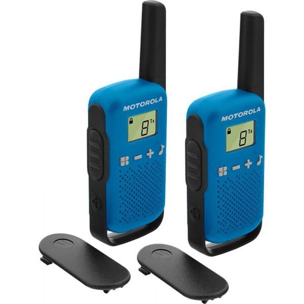 Motorola TLKR T42 Pack 2 Walkie Talkie Blue