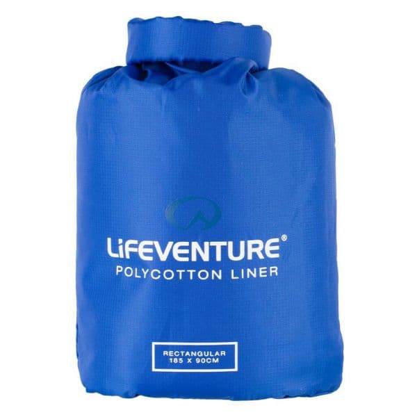 Lifeventure Saco Cama Polycotton Sleeping Bag Liner Rectangular Navy