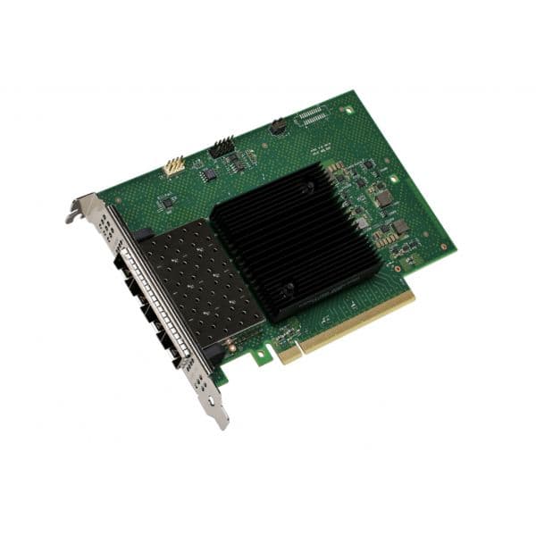 Intel E810XXVDA4BLK Placa de Rede Interna PCIe 4.0 x16 10/25 Gigabit SFP28 x 4