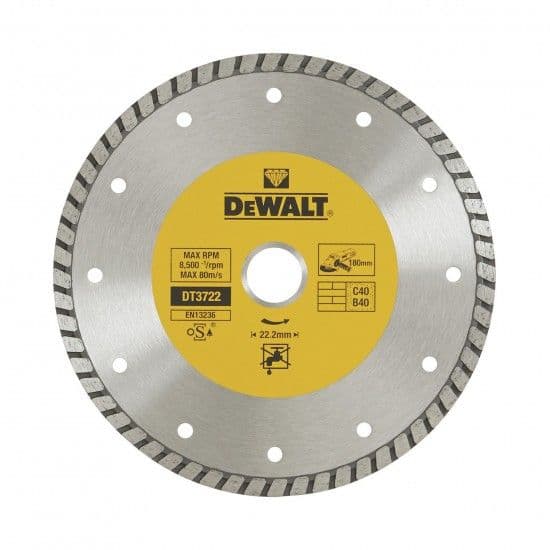Dewalt Disco de Corte de Diamante Turbo 180mm - DT3722-QZ