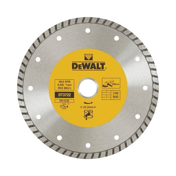 Dewalt Disco de Corte de Diamante Turbo 180mm - DT3722-QZ