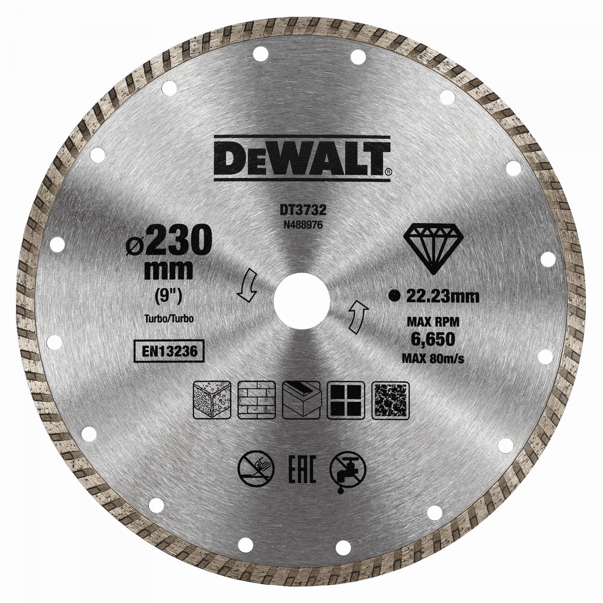 Dewalt Disco de Corte de Diamante Turbo 230mm - DT3732-QZ