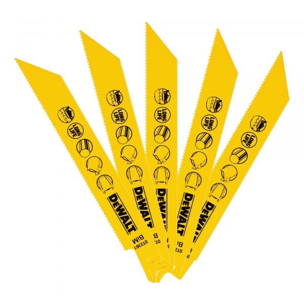 DeWALT Lâmina de Serra Sabre DT2361-QZ Bi-Metálica 152mm 1.8mm para Metal
