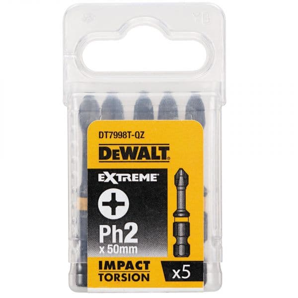 DeWALT Pontas Torção de Impacto 5 X PH2 - DT7998T-QZ