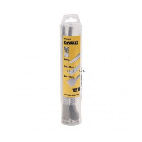 Dewalt Conjunto Cinzel Sds-plus DT60330-QZ, 3 Pcs | Formão Pontiagudo,