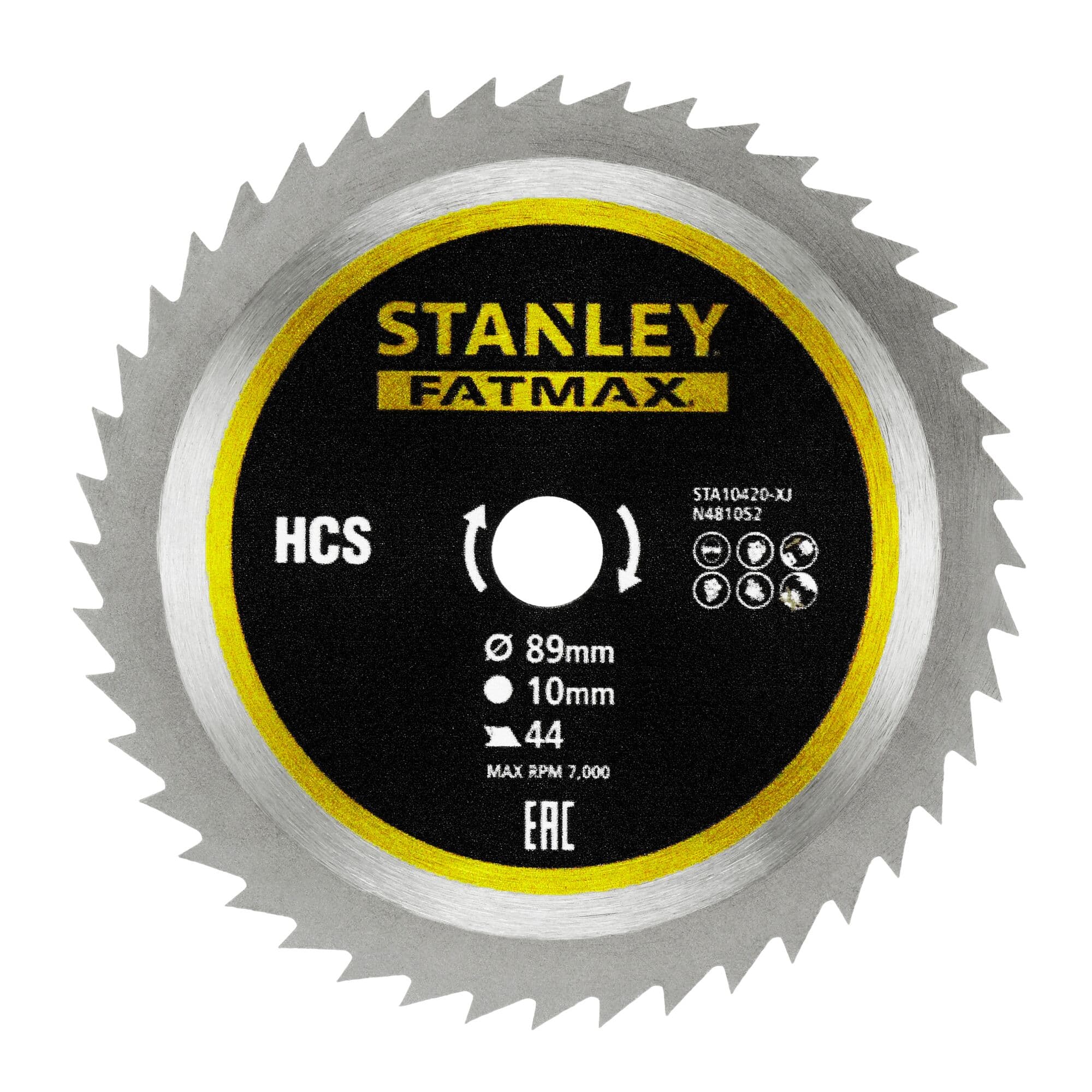 Stanley Disco de Corte Hss 89mm 80 Dentes