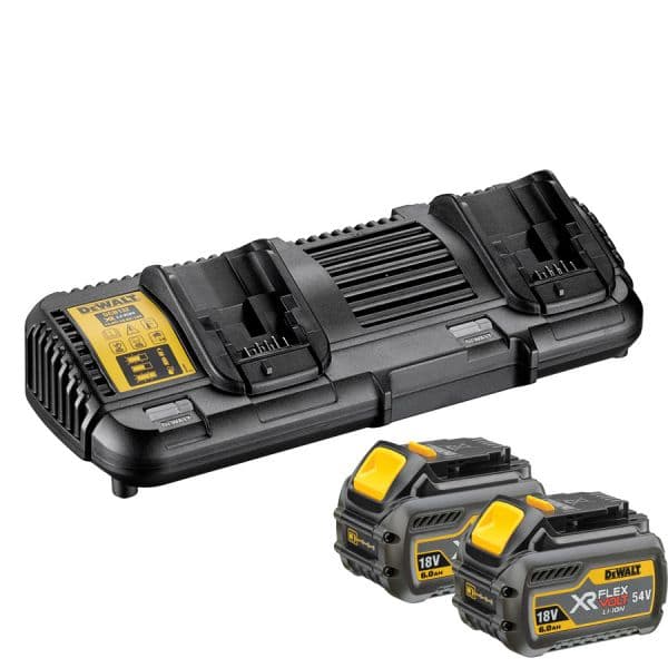 DeWALT Kit 2 Baterias e Carregador Duplo DCB132T2