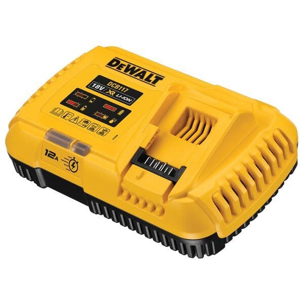 DeWALT Carregador Rápido Carril Li-Ion XR FLEXVOLT 54V-18V 12Ah DCB117-QW