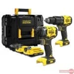 Stanley Aparafusadora com Percussão + Aparafusador de Impacto LI-ION 18V SFMCK461D2T-QW - SFMCK461D2T-QW