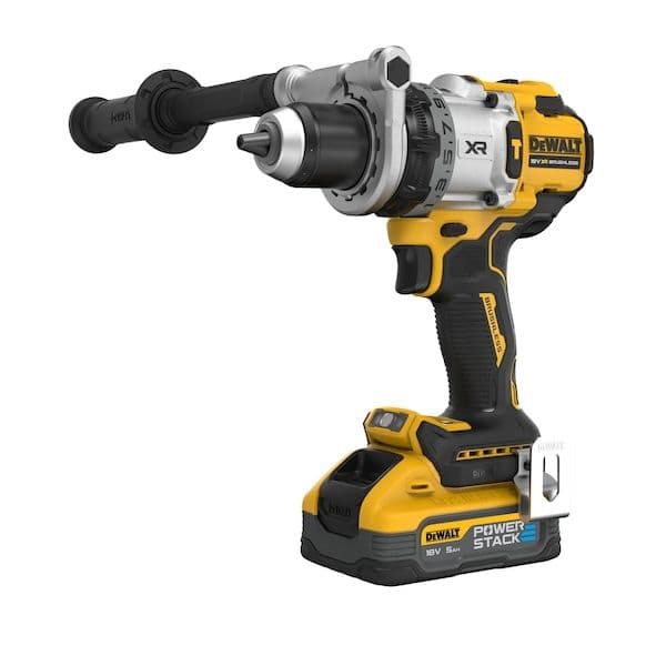DeWALT Berbequim de Percussão XR 18V DCD1007H2T-QW com 2 baterias Powerstack 5.0Ah, carregador e mala