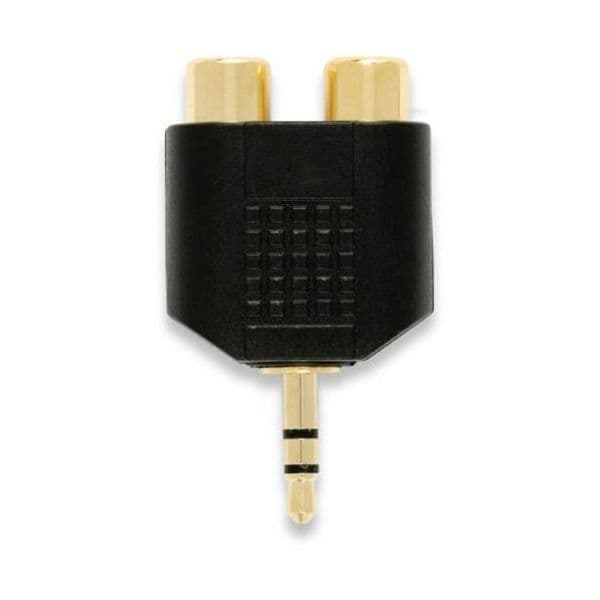 Qed QE8301 Adaptador de Áudio Estéreo e Vídeo Connect RCA para 3.5mm