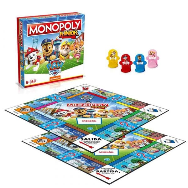 Winning Moves Jogo de Tabuleiro Monopoly Junior Patrulha Canina