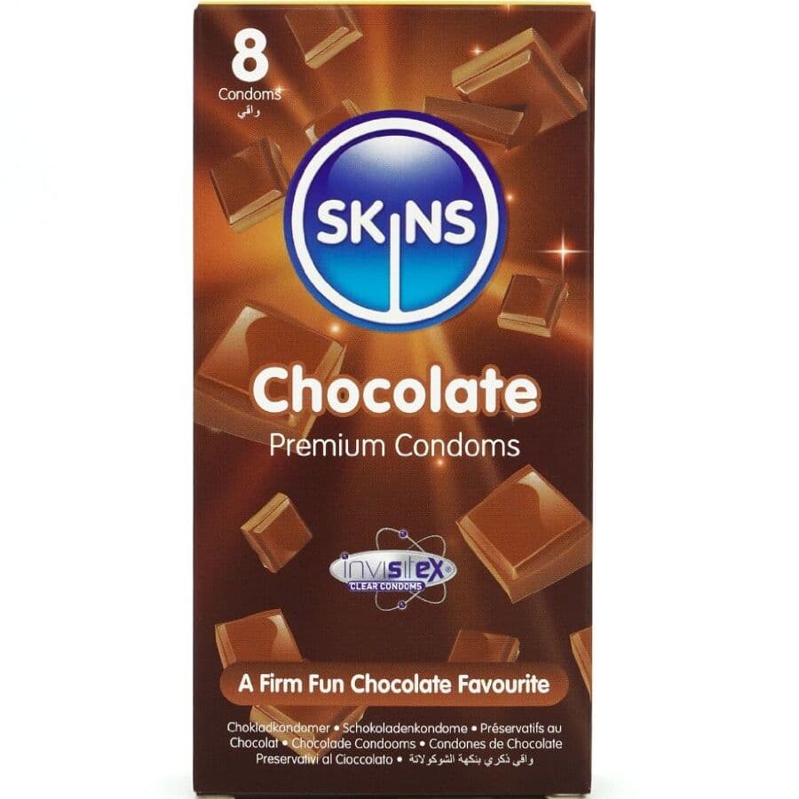 Skins Preservativos Chocolate Premium 8 Unidades