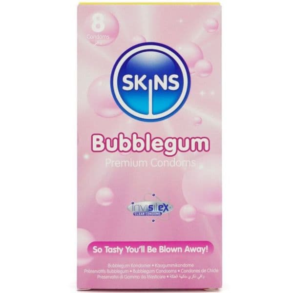 Skins Preservativos Bubblegum Premium 8 Unidades