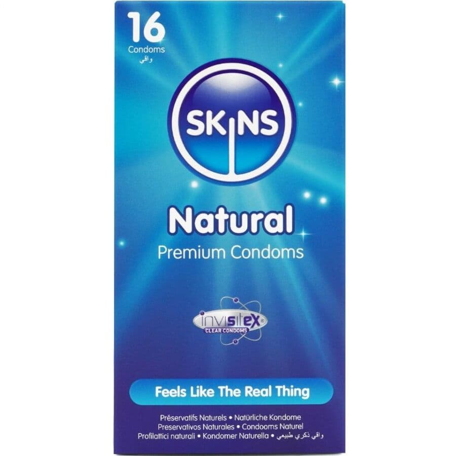 Skins Natural Preservativos Vanilla 16 Unidades