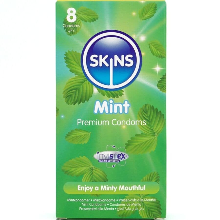 Skins Preservativos Mint Premium 8 Unidades