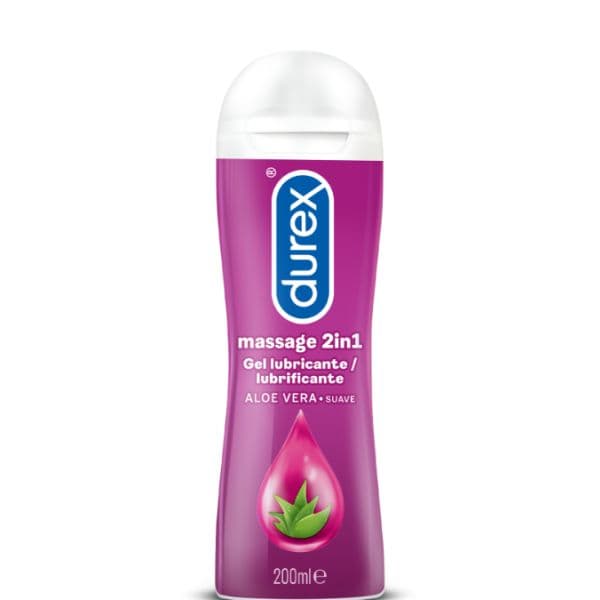 Durex Play Massagem 2 em 1 Gel Lubrificante Aloe Vera 200ml